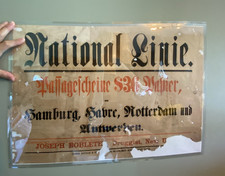 Ingressos antigos de passageiros da Foreign National Line de 1800 US$ 36 James Sutton & Co. comprar usado  Enviando para Brazil