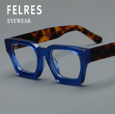 Usado, Óculos de grau quadrado de acetato armação grossa para homens mulheres lentes transparentes armações  comprar usado  Enviando para Brazil