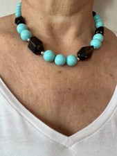 Collana donna pietre usato  Torre Canavese