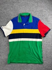 Usado, Camisa polo masculina vintage anos 2000 Ralph Lauren XL colorblock ajuste clássico pônei comprar usado  Enviando para Brazil