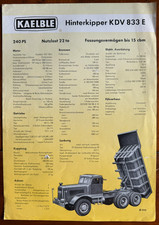 Prospekt 1959 kaelble gebraucht kaufen  Gerlingen