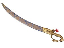 Espada de casamento indiana cerimonial indiana Talwar bainha azul 35 polegadas comprar usado  Enviando para Brazil