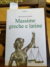 Massime greche latine usato  Italia