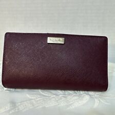 Cartera de cuero Kate Spade New York Stacy Laurel Way Saffiano ciruela segunda mano  Embacar hacia Argentina