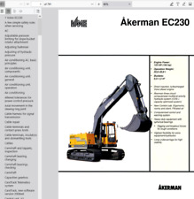 Volvo EC230 Escavadeira Akerman Serviço Manual de Reparo Catálogo de Peças PDF USB, usado comprar usado  Enviando para Brazil