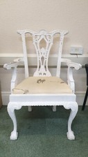 White wooden armchair for sale  BIRMINGHAM