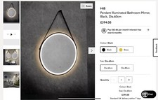 Bathroom mirror illuminated for sale  STOKE-ON-TRENT