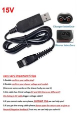 15V Cabo Com Carregador Usb Chumbo Para Philips oneblade QP2530/25 QP2530/30 Aparador comprar usado  Enviando para Brazil
