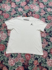 Camiseta Nike Air Jordan tamanho G branca desgastada esportes desbotada anos 90 Y2K Hype comprar usado  Enviando para Brazil