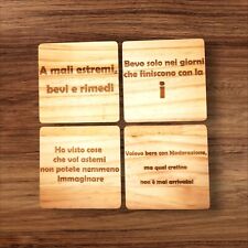 Set sottobicchieri legno usato  Asti