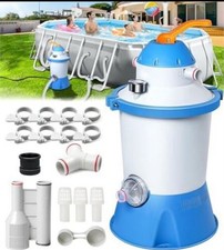 Bomba de filtro de areia para piscina 1000 GPH para piscinas acima do solo, bomba de areia para piscina com temporizador comprar usado  Enviando para Brazil