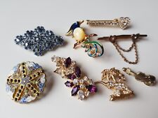 Vintage brosche strass gebraucht kaufen  Bogel, Mieheln, Weyer
