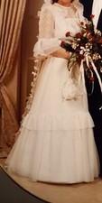 Weisses brautkleid 80er gebraucht kaufen  Geldern