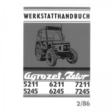 Zetor Agrozet 5211 5245 6211 6245 7211 7245 2/1986 ciągnik instrukcja warsztatowa na sprzedaż  Wysyłka do Poland