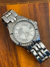 Relógio feminino Guess Waterpro data aço inoxidável moldura de cristal 35mm - bateria nova comprar usado  Enviando para Brazil