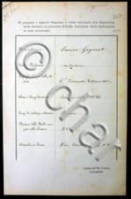 Risorgimento documento autogra usato  Vimodrone