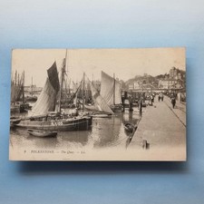 Cartão postal Folkestone C1910 Kent barco de pesca frota cais Levy série L.L, usado comprar usado  Enviando para Brazil