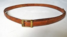 Ceinture cuir lézard d'occasion  Clichy