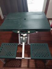 MESA DE PIQUENIQUE DOBRÁVEL PORTÁTIL VINTAGE MALA DE ACAMPAMENTO MESA E ASSENTOS  comprar usado  Enviando para Brazil
