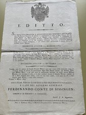 Documento storico editto usato  Pisa
