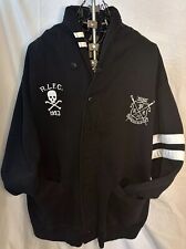 Jaqueta cardigã polo Ralph Lauren ossos caveira rara 2XB RLFC polo remo preppy comprar usado  Enviando para Brazil