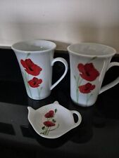 Poppy garden mugs for sale  COLNE