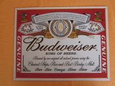 Plaque tôle budweiser d'occasion  Nérac