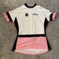 Camiseta de ciclismo feminina Twin Six extra grande branca rosa Speedy Bike Club Milan comprar usado  Enviando para Brazil
