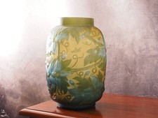 Jugendstil glasvase grünes gebraucht kaufen  Berlin