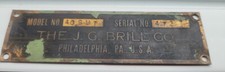 J.g. brill company for sale  Medford