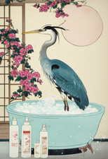 Japanese heron bath for sale  DUNSTABLE