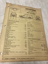 Fiche technique automobile d'occasion  Decize