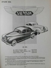 Revue technique salmson d'occasion  Hagondange
