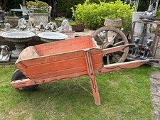 Vintage wooden wheelbarrow for sale  LINCOLN