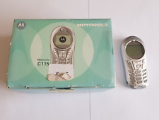 Celular Motorola C115 prata T rede móvel na caixa completo testado funcionando comprar usado  Enviando para Brazil