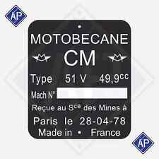 Plaque constructeur 51v d'occasion  Saulces-Monclin