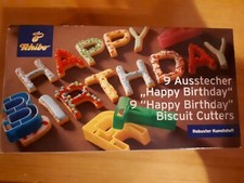 Happy birthday ausstechform gebraucht kaufen  Burgoberbach