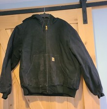 Jaqueta Carhartt J140 BLK masculina com capuz de lona tamanho G feita nos EUA forrada com colcha, usado comprar usado  Enviando para Brazil
