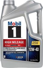 Óleo de motor Mobil 1 alta quilometragem 10W40 5QT garrafa 4,73 litros comprar usado  Enviando para Brazil