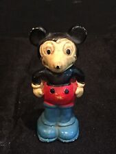 Brinquedo antigo vintage Walt Disney Mickey Mouse boneco borracha plástico c. década de 1930, usado comprar usado  Enviando para Brazil