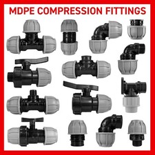Mdpe plastic compression for sale  OKEHAMPTON