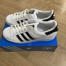 Adidas superstar white for sale  LICHFIELD