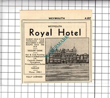 Royal hotel weymouth for sale  SHILDON