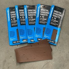 50 Powerbase 93mm x 190mm 1/3 Perforado Orbital Lijado Láminas Clip Ajuste 120 comprar usado  Enviando para Brazil