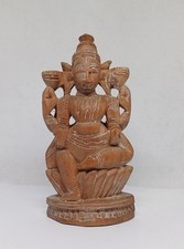 Wooden sculpture lakshmi for sale  LEICESTER