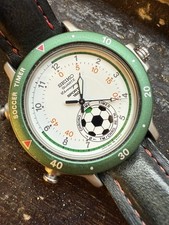 Relógio masculino Seiko temporizador de futebol 8M32-8019 cronógrafo vintage quartzo verde branco comprar usado  Enviando para Brazil