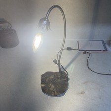 Almofada de lírio estilo Tiffany vintage com cabeceira de braço de solteiro 16" abajur de mesa luz de mesa comprar usado  Enviando para Brazil