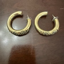 Chunky hoop earrings for sale  Springfield