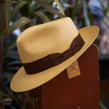 Chapéu Panamá Stetson Aficionado Masculino Grande 7 3/8 - 7 1/2 Natural Novo sem etiquetas comprar usado  Enviando para Brazil