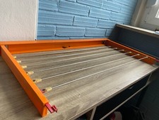 Secador de roupas vintage da era espacial suporte de parede rack de secagem meados do século plástico laranja, usado comprar usado  Enviando para Brazil